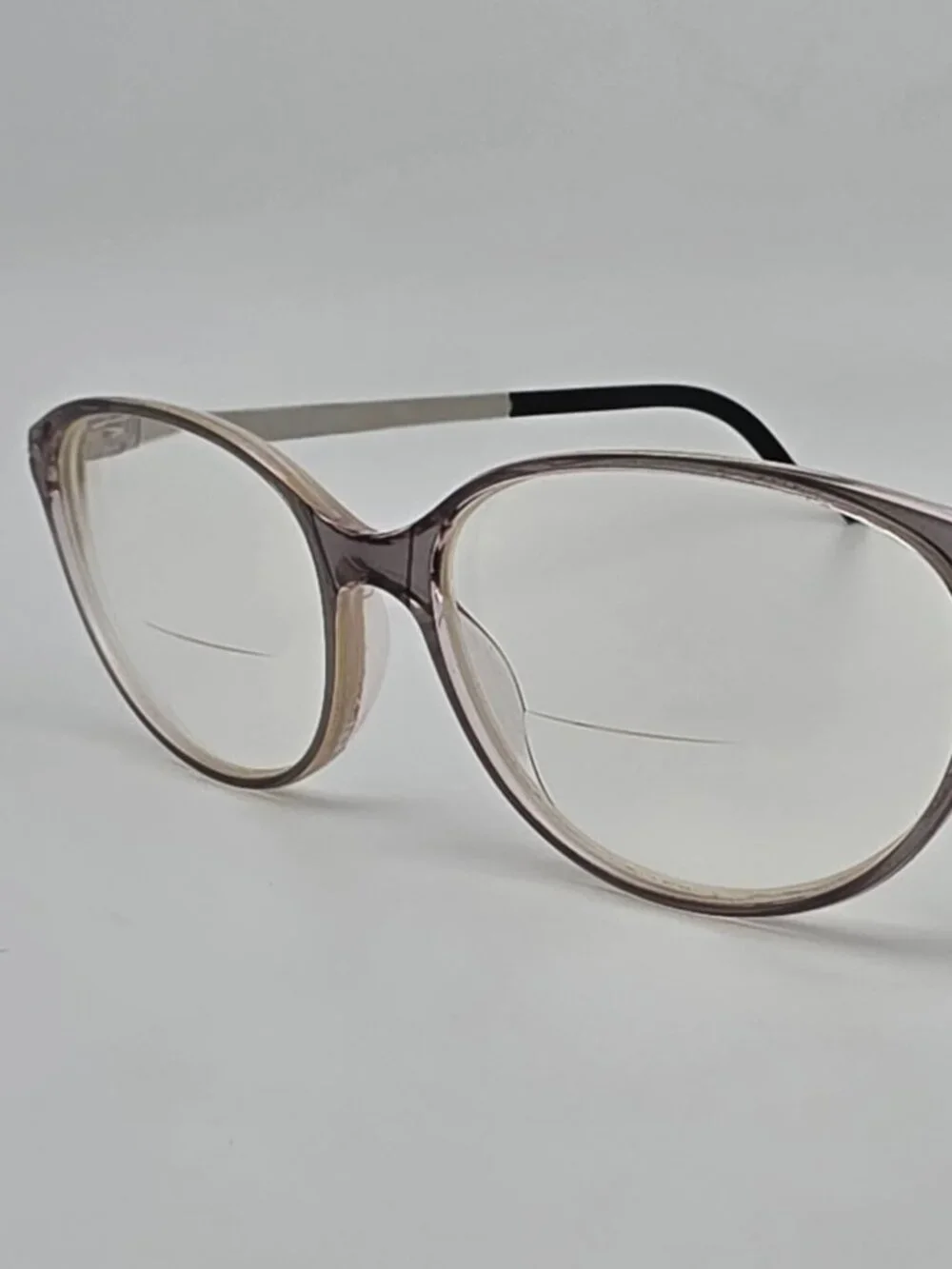Silhouette SPX 1578 75 3500 Crystal Rose Grey Titanium Cat Eye Eyeglasses Frame